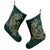 Hawaii Triple Marble Turtle Polynesian Hibiscus Christmas Stocking - AH - Benjamin Style - Green - Polynesian Pride