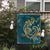 Hawaii Triple Marble Turtle Polynesian Hibiscus Flag - AH - Benjamin Style - Green - Polynesian Pride