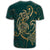 Hawaii Triple Marble Turtle Polynesian Hibiscus T Shirt Benjamin Style Green - Polynesian Pride