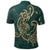 Hawaii Triple Marble Turtle Polynesian Hibiscus Polo Shirt Benjamin Style Green - Polynesian Pride