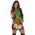 Hawaii Tropical Flowers Pineapple Hoodie Dress - AH - Polynesian Pride