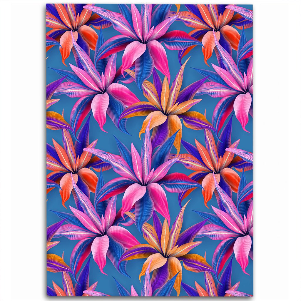 Hawaii Tropical Flowers Pink Area Rug - AH Luxurious - Polynesian Pride