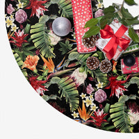 Hawaii Tropical Flowers Watercolor. Tree Skirt - Polynesian Pride