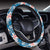 Hawaii Tropical Hibiscus Blue Hawaii Universal Steering Wheel Cover with Elastic Edge - Polynesian Pride