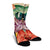 Hawaii Tropical Hibiscus Turtle Beige Crew Socks - AH - Polynesian Pride