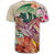 Hawaii Tropical Hibiscus Turtle Beige T Shirt - Polynesian Pride