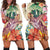 Hawaii Tropical Hibiscus Turtle Beige Hoodie Dress - AH Black - Polynesian Pride