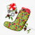 Hawaii Tropical Leaf Triangle Pattern Christmas Stocking - Polynesian Pride