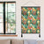 Hawaii Tropical Leaves Flowers And Birds Floral jungle Hanging Poster - AH- Hanging Poster 50 x 75 cm Cotton And Linen - Polynesian Pride