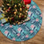 Hawaii Tropical Monstera Leaf Blue Tree Skirt - Polynesian Pride