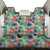 Hawaii Tropical flower, blossom cluster seamless pattern Tropical Flowers Palm Leaves Plant And Leaf Back Seat Cover - Polynesian Pride