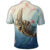 Hawaii Turtle and Jellyfish In Deep Sea Moana Polo Shirt - Polynesian Pride