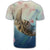 Hawaii Turtle and Jellyfish In Deep Sea Moana T Shirt - Polynesian Pride