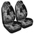 Hawaii Turtle Car Seat Covers Polynesian Hibiscus Art Gray - AH Universal Fit Black - Polynesian Pride