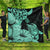 Hawaii Turtle Premium Quilts Polynesian Hibiscus Art Turquoise - AH Black - Polynesian Pride