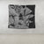 Hawaii Turtle Tapestry Polynesian Hibiscus Art Ver 2.0 Gray - AH - Polynesian Pride