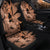 Hawaii Turtle Car Seat Covers Polynesian Hibiscus Art Ver 2.0 Orange - AH - Polynesian Pride