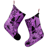 Hawaii Turtle Christmas Stocking Polynesian Hibiscus Art Ver 2.0 Pink - AH - Polynesian Pride