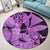 Hawaii Turtle Round Carpet Polynesian Hibiscus Art Ver 2.0 Pink - AH - Polynesian Pride