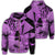 Hawaii Turtle Zip Hoodie Polynesian Hibiscus Art Ver 2.0 Pink Unisex Art - Polynesian Pride