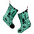 Hawaii Turtle Christmas Stocking Polynesian Hibiscus Art Ver 2.0 Turquoise - AH - Polynesian Pride