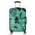 Hawaii Turtle Luggage Covers Polynesian Hibiscus Art Ver 2.0 Turquoise - AH Black - Polynesian Pride