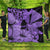 Hawaii Turtle Premium Quilts Polynesian Hibiscus Art Ver 2.0 Violet - AH Black - Polynesian Pride