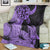 Hawaii Turtle Premium Blankets Polynesian Hibiscus Art Violet - AH - Polynesian Pride