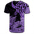 Hawaii Turtle T Shirt Polynesian Hibiscus Art Violet - Polynesian Pride