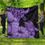 Hawaii Turtle Premium Quilts Polynesian Hibiscus Art Violet - AH Black - Polynesian Pride