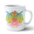 Hawaii Turtle Couple Plumeria Valentine Pattern Mug - Bond Style - AH Mug 11oz White - Polynesian Pride