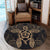 Hawaii Turtle Fixed Gold Round Carpet AH - Polynesian Pride