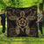 Hawaii Turtle Fixed Gold Premium Quilts AH Black - Polynesian Pride