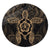 Hawaii Turtle Fixed Gold Round Carpet AH Round Carpet Luxurious Plush - Polynesian Pride