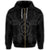 Hawaii Turtle Fixed Gray Zip Hoodie - Polynesian Pride