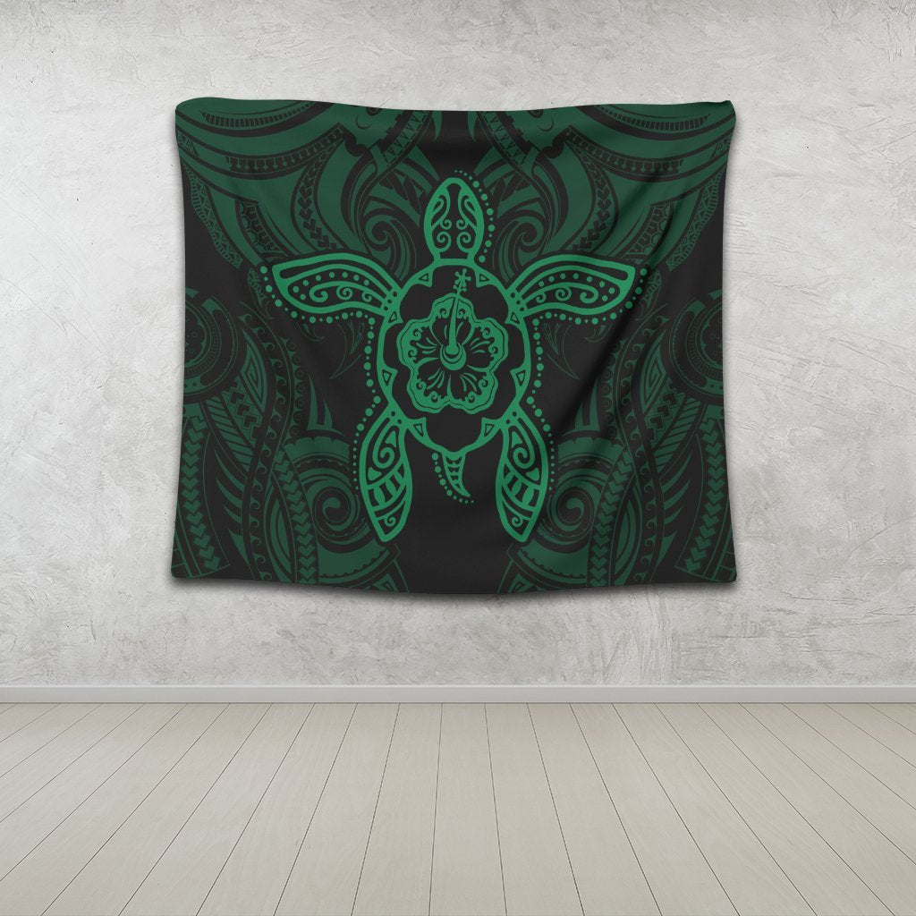 Hawaii Turtle Fixed Green Tapestry AH - Polynesian Pride