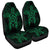 Hawaii Turtle Fixed Green Car Seat Covers AH Universal Fit Black - Polynesian Pride