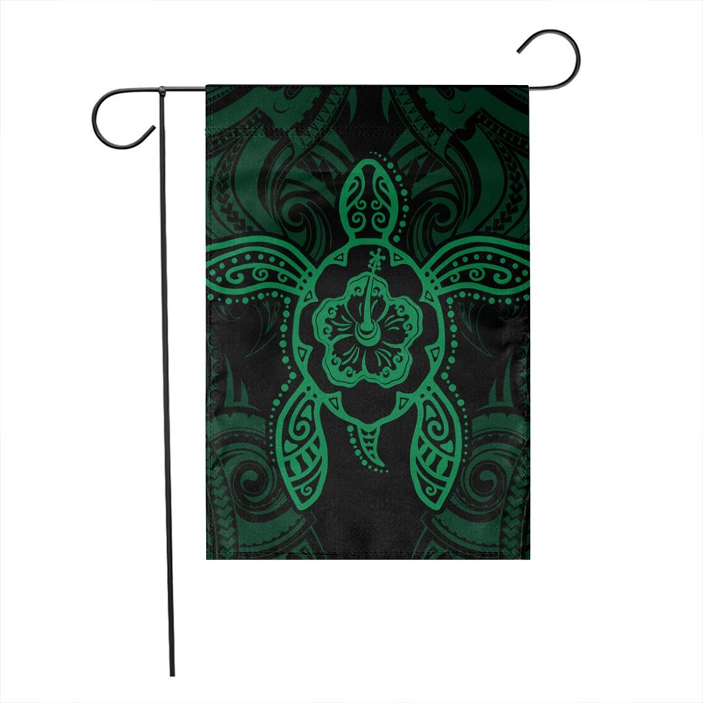 Hawaii Turtle Fixed Green Flag AH - Polynesian Pride