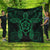 Hawaii Turtle Fixed Green Premium Quilts AH Black - Polynesian Pride