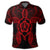 Hawaii Turtle Fixed Red Polo Shirt - Polynesian Pride