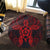 Hawaii Turtle Fixed Red Round Carpet AH - Polynesian Pride