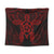 Hawaii Turtle Fixed Red Tapestry AH Wall Tapestry Black - Polynesian Pride