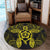 Hawaii Turtle Fixed Yellow Round Carpet AH - Polynesian Pride