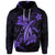 Custom Hawaii Turtle Flower Polynesian Hoodie Purple - Polynesian Pride