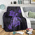 Hawaii Turtle Flower Polynesian Premium Blankets - Purple - AH - Polynesian Pride