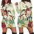 Hawaii Turtle Flowers Coconut Tree Leaf Hoodie Dress - AH Black - Polynesian Pride