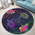 Hawaii Turtle Hibiscus Round Carpet - Day Style - AH - Polynesian Pride