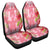 Hawaii Turtle Hibiscus Car Seat Covers - Pink Style - AH Universal Fit Black - Polynesian Pride