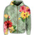 Hawaii Turtle Hibiscus Zip Hoodie Tink Style - Polynesian Pride