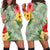 Hawaii Turtle Hibiscus Hoodie Dress - Tink Style - AH Black - Polynesian Pride